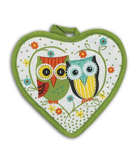 Owl Pot Holder Set Of Two Whimsical Kitchen Whimsical Owl Quilted Potholders Crochet