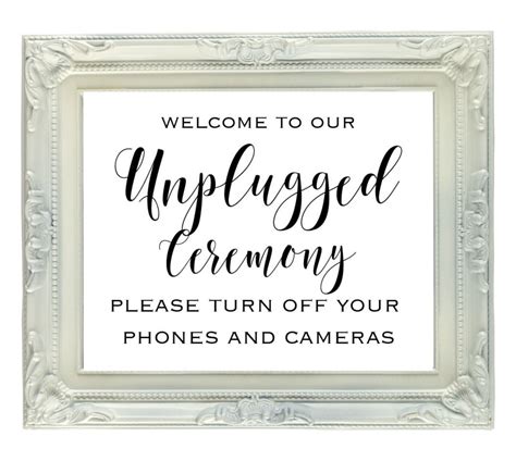 Turns an unsecure link into an anonymous one! Unplugged Ceremony Sign 8x10 Unplugged Wedding Sign | Etsy | Unplugged wedding sign, Unplugged ...