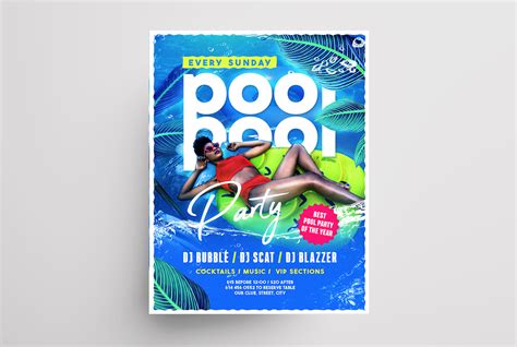 Summer Pool Party Free Psd Flyer Template Free Psd Templates Hot Sex Picture