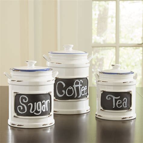 Birch Lane™ Heritage Caswell 3 Piece Kitchen Canister Set And Reviews