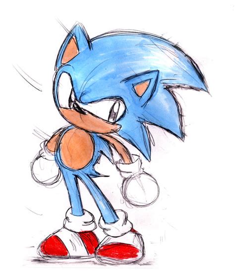 Classic Sonic Sketch By Naaraskettu On Deviantart