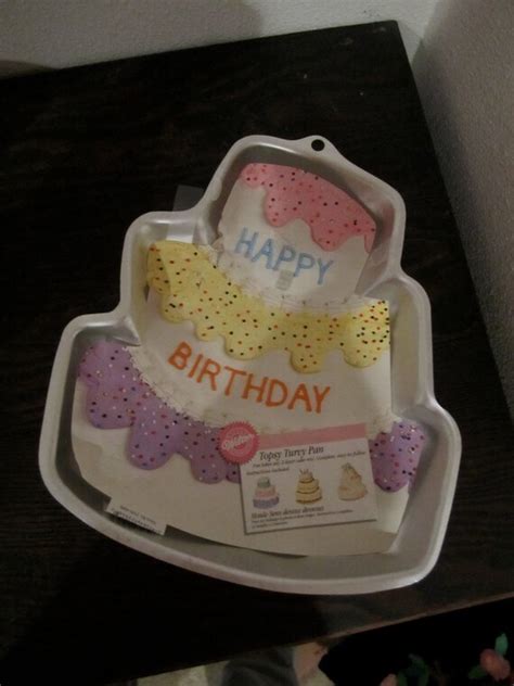 Topsy Turvy Wilton Cake Pan With Instructions Metal