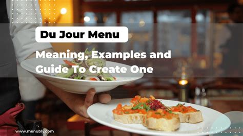 Du Jour Menu Meaning Examples And Guide To Create One Menubly