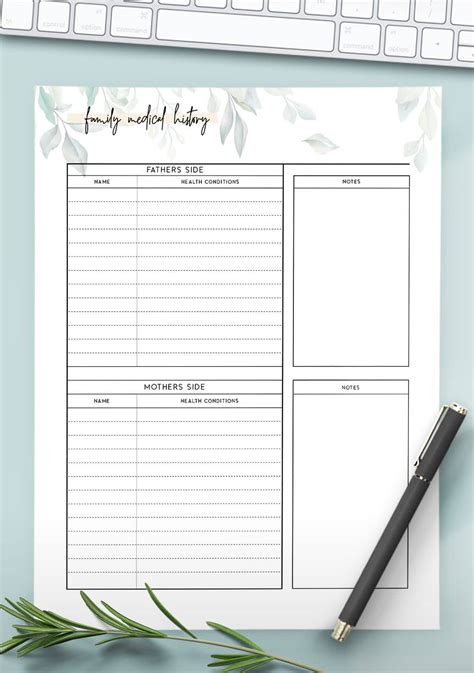 Create A Health Planner With These Free Printable Templates World Of