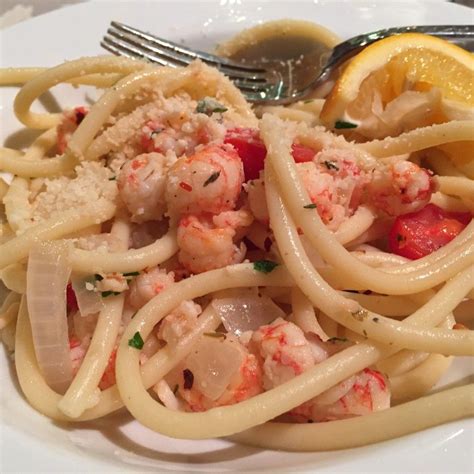 Langostino Lobster Tail Bucattini Bowl Licker Seafood Dinner