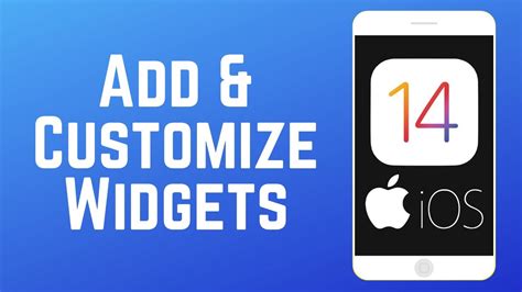 How To Add And Customize Widgets On Ios Youtube