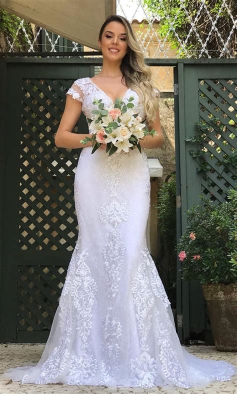 Vestido De Noiva Simples 30 Modelos Elegantes Para Casamento Intimista E Casamento Civil