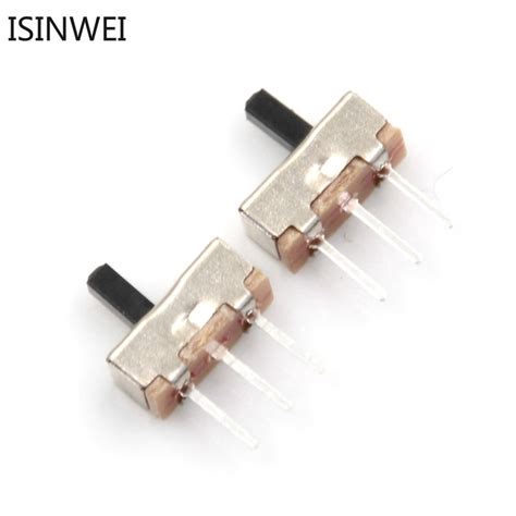 50pcs On Off Slide Switch Ss12d00 3pin 1p2t 2 Position High Quality