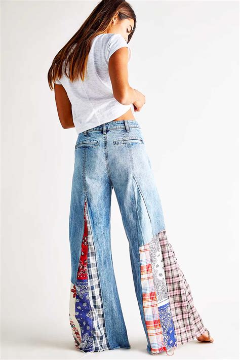 Patchwork Jeans DIY Free People Hack For Way Less Double Arrow Designs