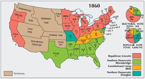 The 1860 us election resulted in the victory of the republican party candidate abraham lincoln. Election Results by State 1860