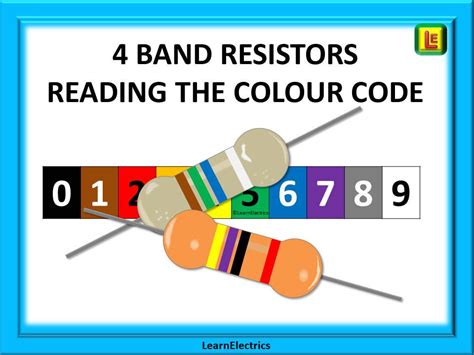 Video 022 Four Band Resistor Colour Code Know How To Use It Learn