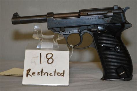 Walther Byf 43 Model P38 9 Mm Luger Cal 8 Shot Semi Auto Pistol W