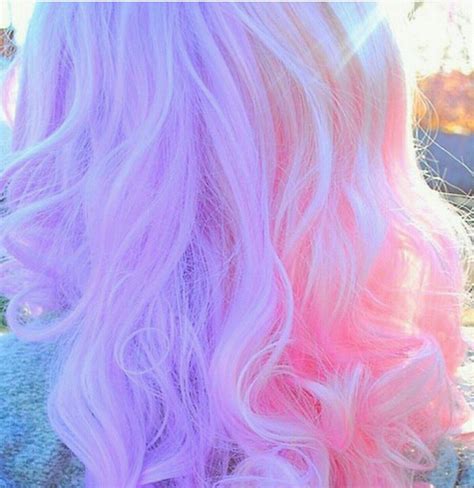 Pink Purple Pastel Light Hair Color Split Dyed Hair Cool Hair Color