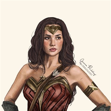 Hey Friends Guess What I Drew Wonder Woman Also Gal Gadot Is A Literal Goddess And I Cant