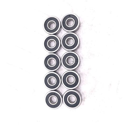 10pcs 605 2rs Deep Groove Ball Bearings Bore Double Sealed Chrome Steel