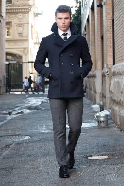 How To Wear A Peacoat 20 Outfit Ideas For Men