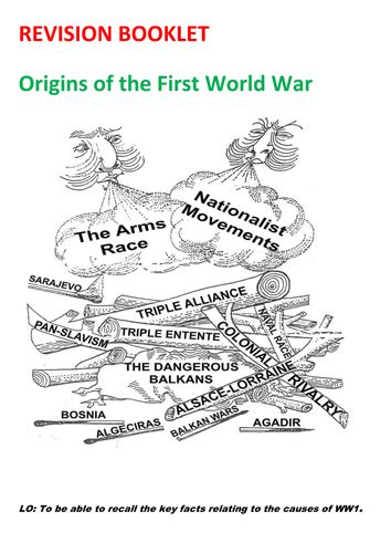 Revision Booklet Origins Of Ww1 Teaching Resources