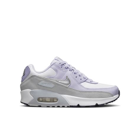 Nike Air Max 90 White Violet Frost Gs Cd6864 123