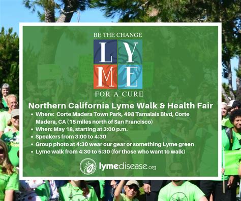 Northern California Lyme Walk And Health Fair May 18