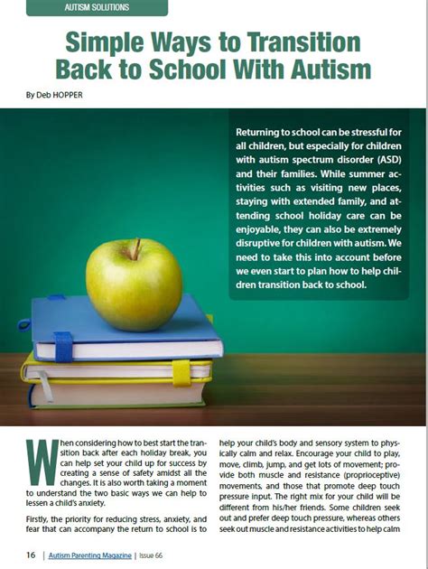 Ways To Help Kids With Autism Handle Stress Of Going Back To School
