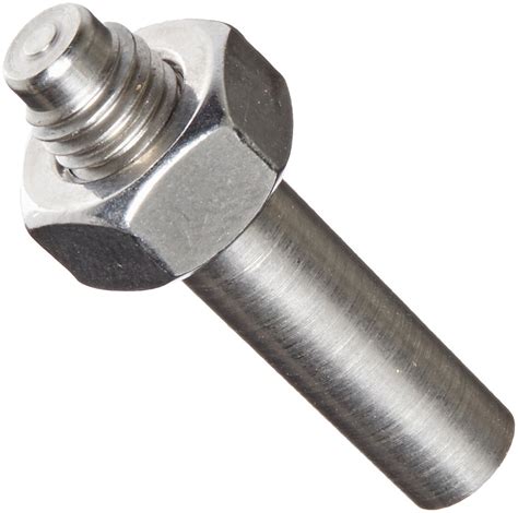 Steel Externally Threaded Taper Pin With Hex Nut Plain Finish