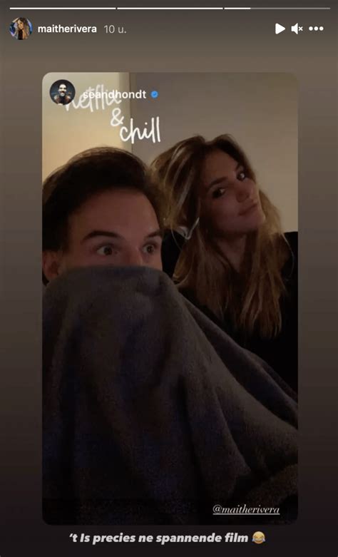 Intussen sprak hij in 't grootste geniep af met zijn nieuwe vlam, maithé rivera. Maithé Rivera deelt eerste foto van haar samen met Sean ...