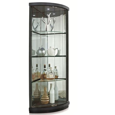 You have to think about the volume of space that can be found inside your area for your modern corner curio cabinet. The Elegant Black Corner Curio Cabinet with Light