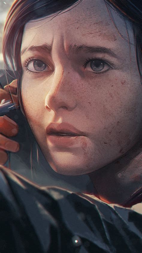1080x1920 ellie the last of us game character artwork iphone 7 6s 6 plus pixel xl one plus 3