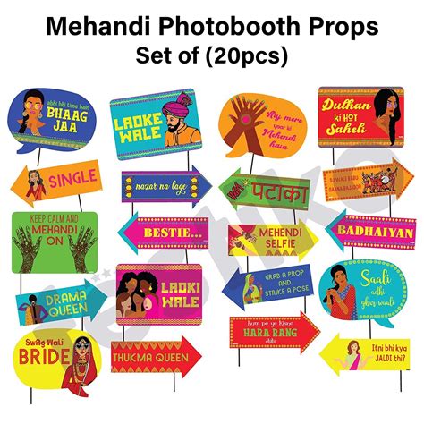 Aggregate More Than 78 Mehndi Photo Booth Props Super Hot Vn