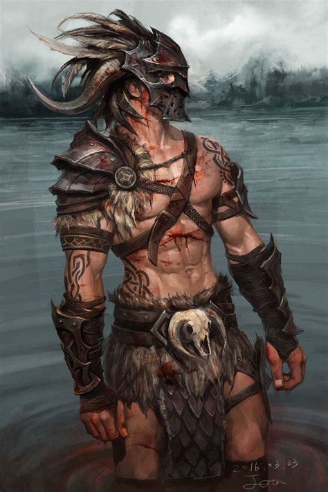 Barbarian Jera Y Barbarian Fantasy Warrior Barbarian Male