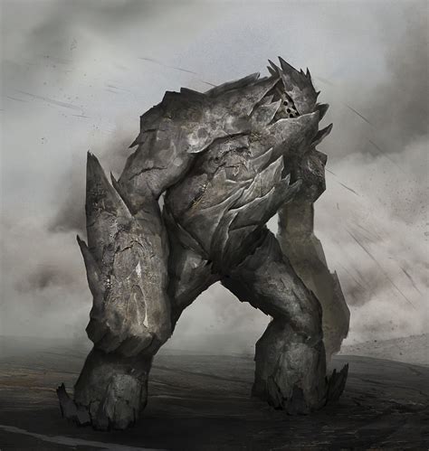 Rock Golem Armiche Lora On Artstation At