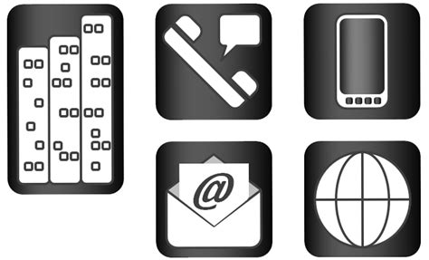 Passion And Will Business Card Icons