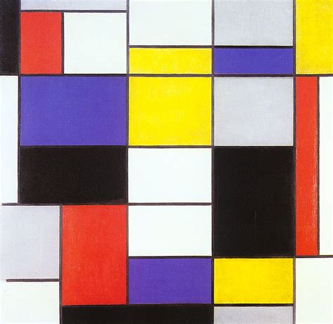 Composition A Piet Mondrian Wikiart Org Encyclopedia Of Visual Arts