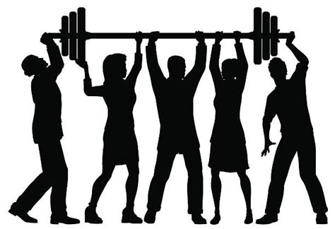 Black Woman Weight Lifting Illustrations Royalty Free Vector Graphics