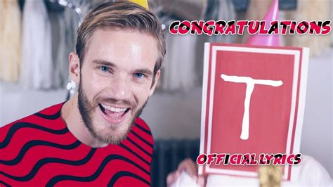 Pewdiepie Ft Roomie And Boyinaband Congratulations Official Lyrics