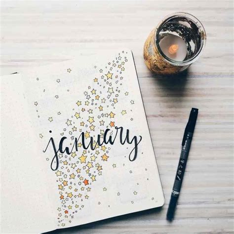 Beautiful Bullet Journal Cover Page Ideas For Every Month Of The Year Bullet Journal Month