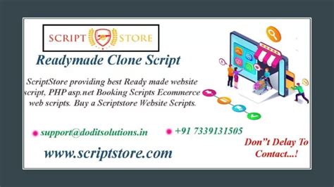 Ppt Scritstore In Readymade Clone Script Powerpoint Presentation