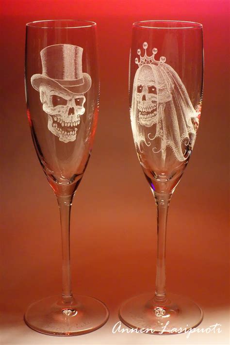 Dhgate.com provide a large selection of promotional skull decorations wedding on sale at cheap price and excellent crafts. wedding glasses with skulls | Handmade engravings on glass ...
