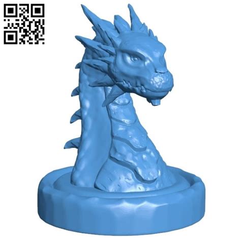 Dragon Bust B005418 File Stl Free Download 3d Model For Cnc And 3d