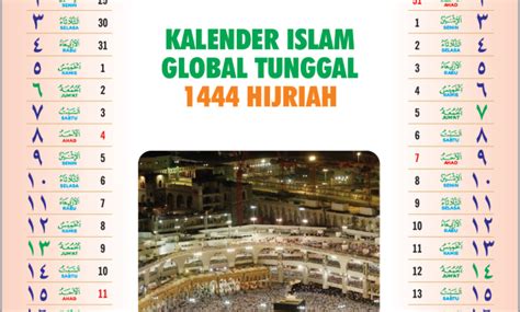 Download Kalender Islam Global Tunggal 1444 Hijriah Mtt