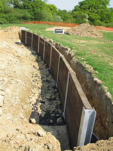 Steel Supported Sleepers Landscaping Retaining Walls Hillside