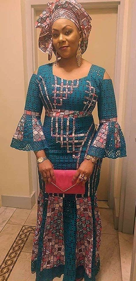 La jupe pagne longue est très jolie en combinaison. Robes Par Style en 2020 | Mode africaine robe longue, Robe ...