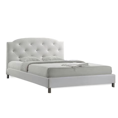 Baxton Studio Canterbury White Full Upholstered Bed 28862 5560 Hd The