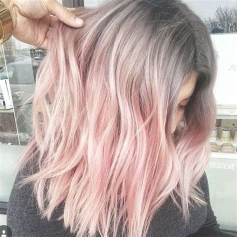 Grunge Style Gray To Pink Hair Dye Pink Hair Dye Pastel