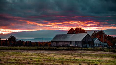 Wallpaper Sunlight Landscape Sunset Hill Nature Sky Field