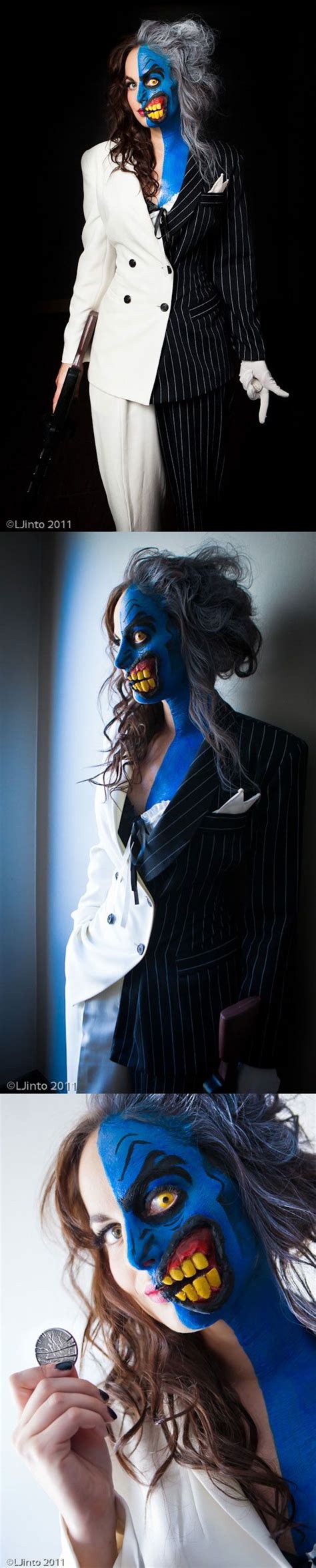 Brilliant Two Face Cosplay By Meagan Marie Face Off Makeup Makeup Art