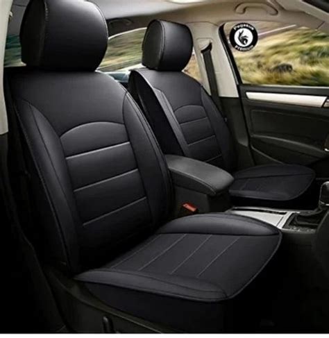 Black Pu Leather Car Seat Cover At Rs 3999set Pu Leather Car Seat