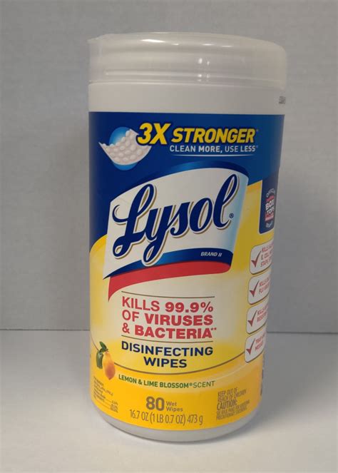 Lysol Disinfecting Wipes 80ct Safety 1st Ppe