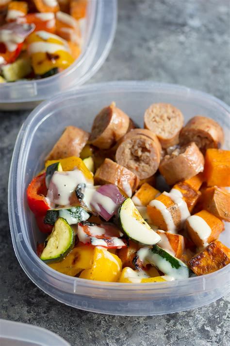 For ideas, think of what you'd add to. Turkey Sausage & Sweet Potato Lunch Bowls | Recipe | Lunch meal prep, Easy meal prep lunches ...