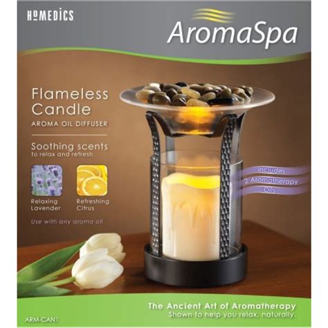 Homedics Arm Can1 Aromaspa Flameless Candle Aroma Oil Diffuser Armcan1 Kettle And Toaster Man